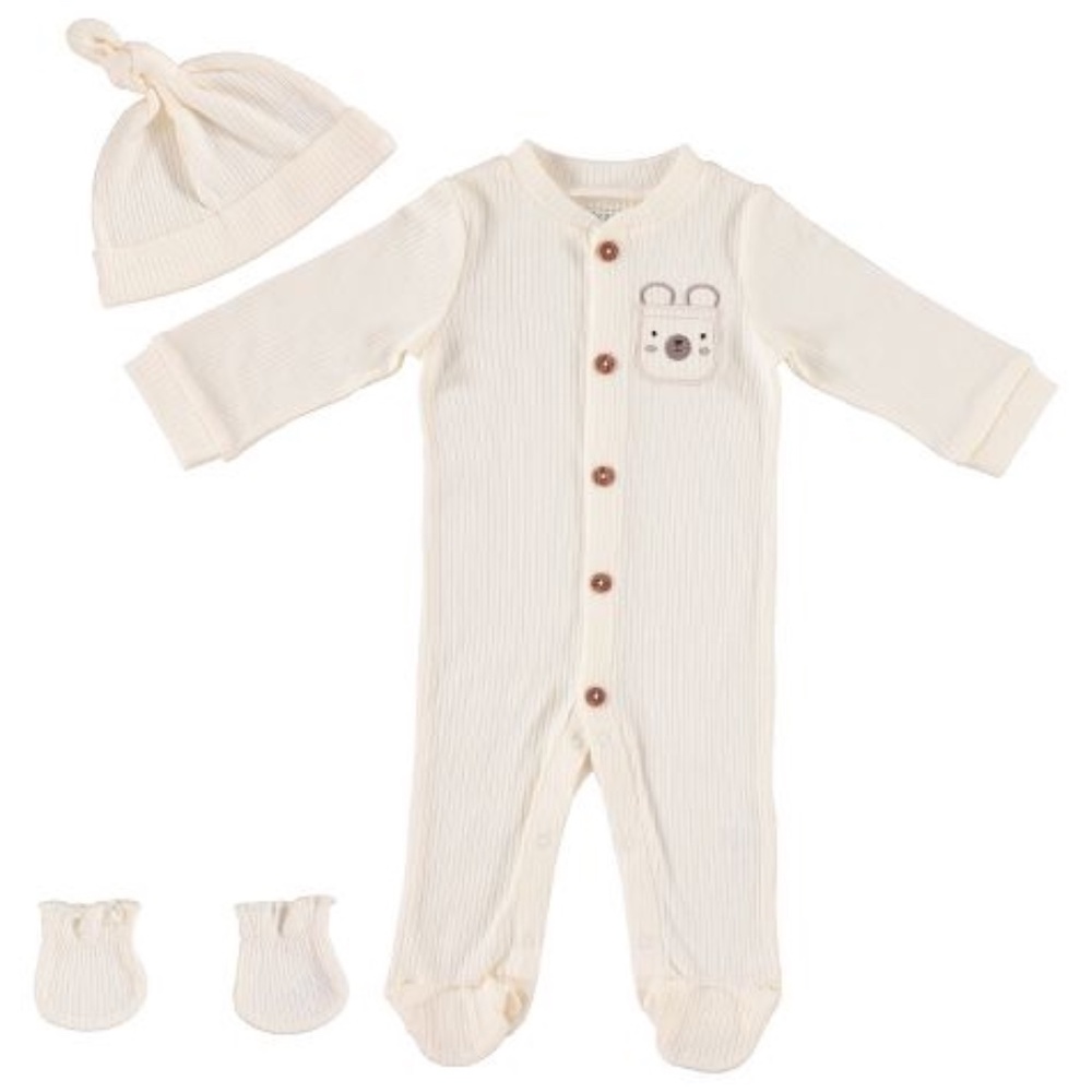 Baby Gear Baby Gear Baby Clothes Matching Hat and Mittens Pajama Set for Sle